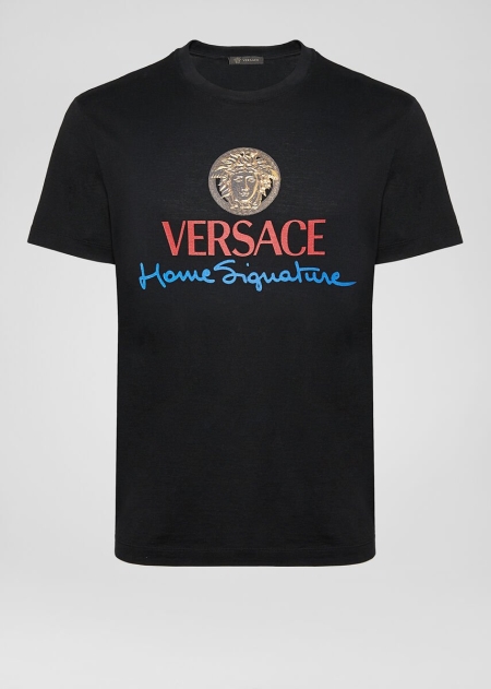 Versace Home Signature Logo T-shirt Herr - 524086BYP